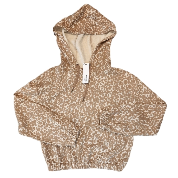 NWT Revolve BB Dakota Steve Madden Sittin' Kitty Hoodie in Camel. Linen blend. - Picture 1 of 14